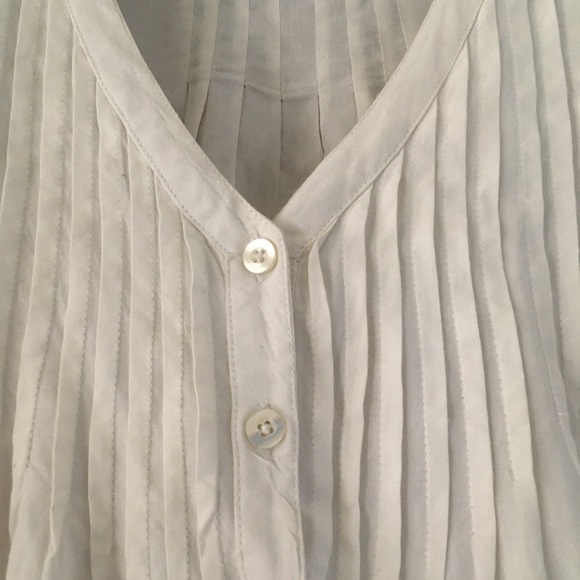 American Rag White Blouse with Lace Sleeves - Picture 2 of 6